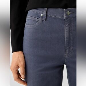 Eileen Fisher Organic Cotton Denim Dark Night Jean size XL